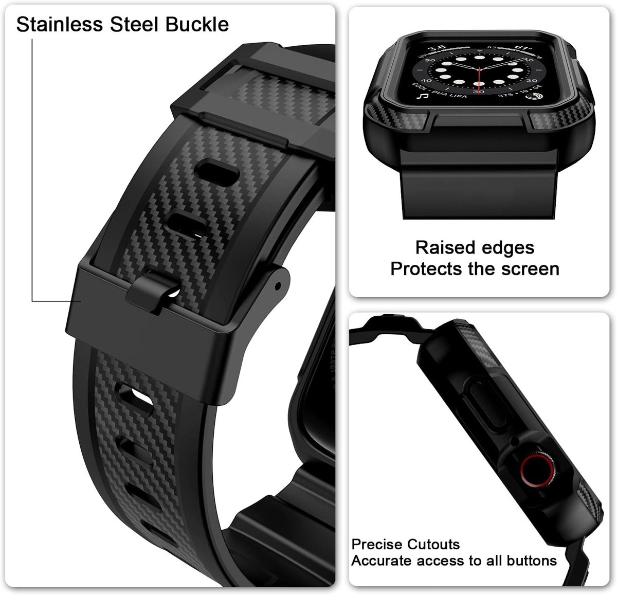 OROBAY Band with Case for Apple Watch 41mm 40mm 38mm photo 4