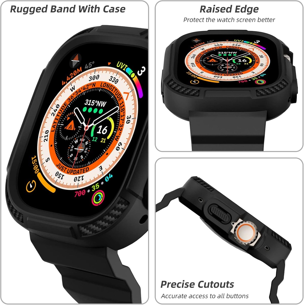 OROBAY Band with Case for Apple Watch Ultra 49mm, 2-Pack photo 3