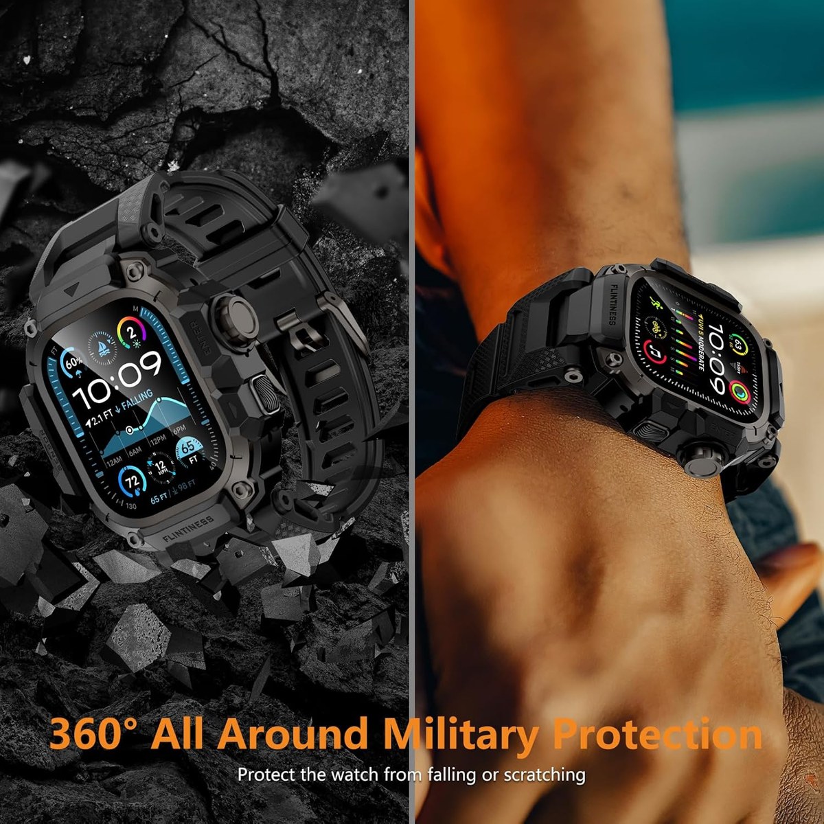 OROBAY Rugged Metal Case Band for Apple Watch Ultra 49mm photo 6